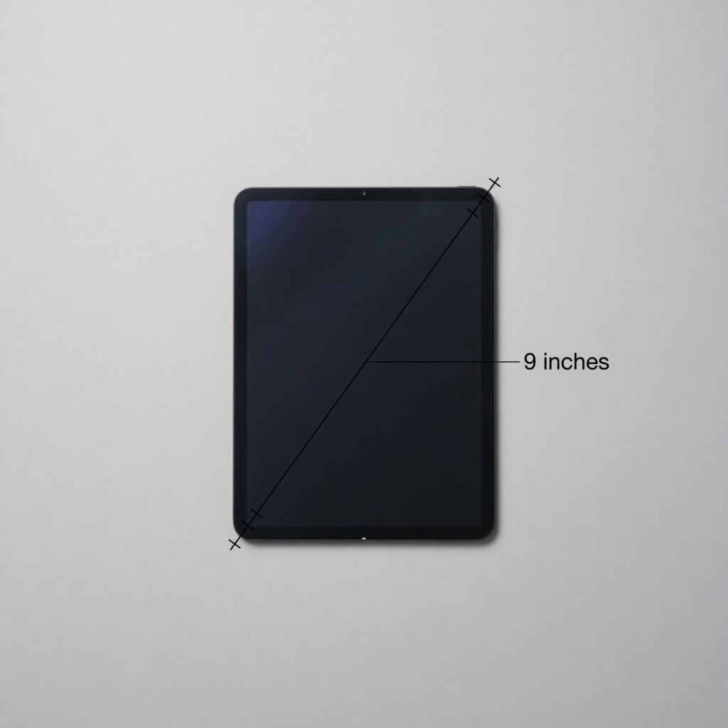 Small Tablet Screen Diagonal – 9 inches