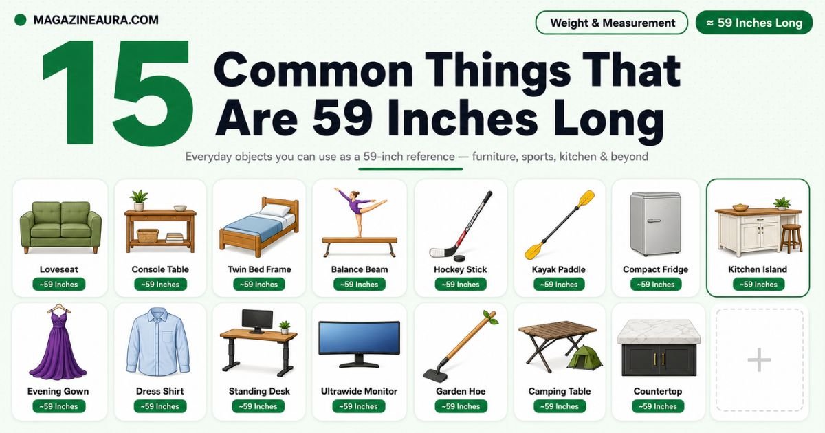 15 Common Things That Are 59 Inches Long (With Real-Life Examples)