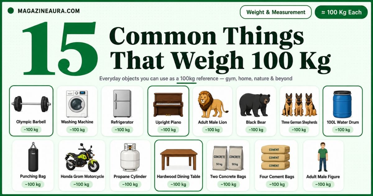 15 Common Things That Weigh 100 Kg (2026 Plus Exact Conversions)