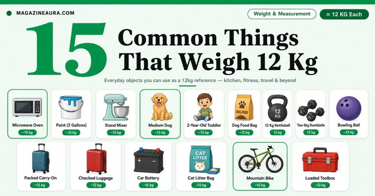 15 Common Things That Weigh 12 Kg (2026 Real-World Comparisons)