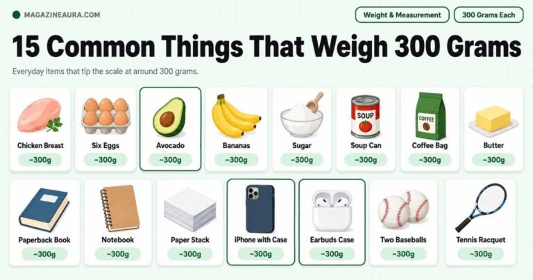 15 Common Things That Weigh 300 Grams (Everyday Examples) 2026