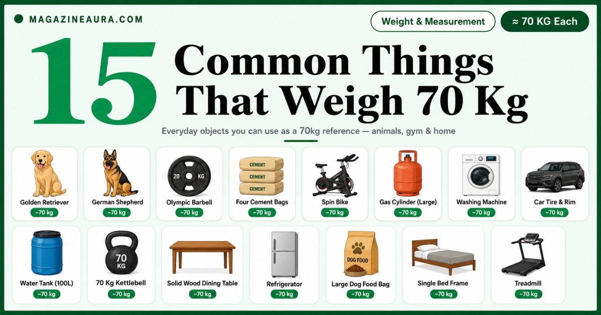 15 Things That Weigh 70 Kg (2026 Real-World Comparisons)