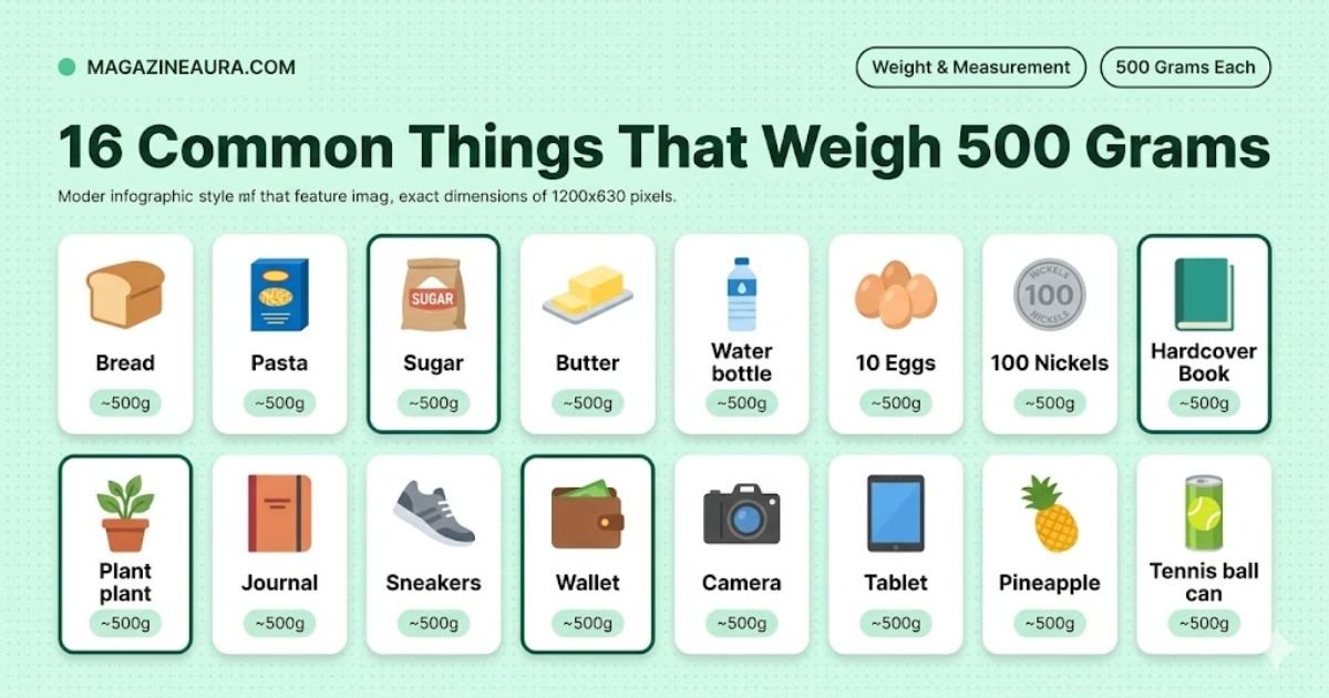 16 Most Common Things That Weigh 500 Grams (Everyday Examples) 2026
