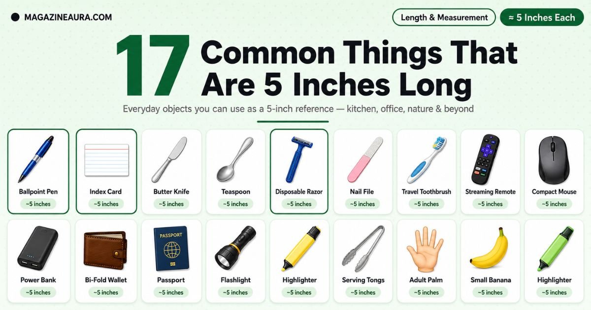 17 Common Things That Are 5 Inches Long (With Real-Life Examples)