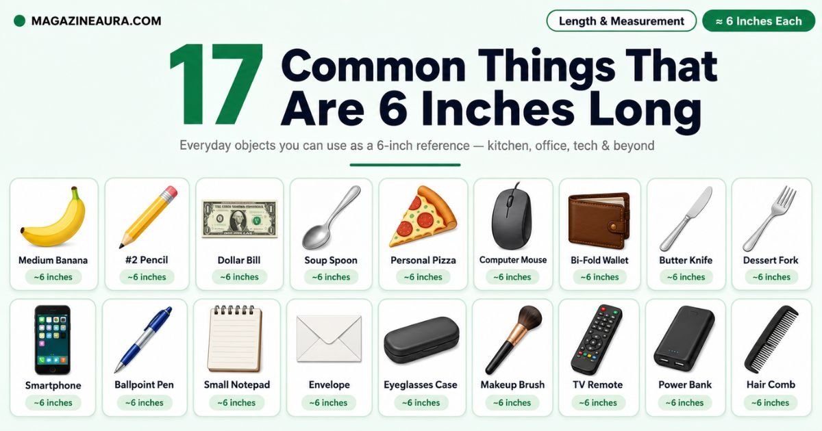 17 Common Things That Are 6 Inches Long (With Real-Life Examples)