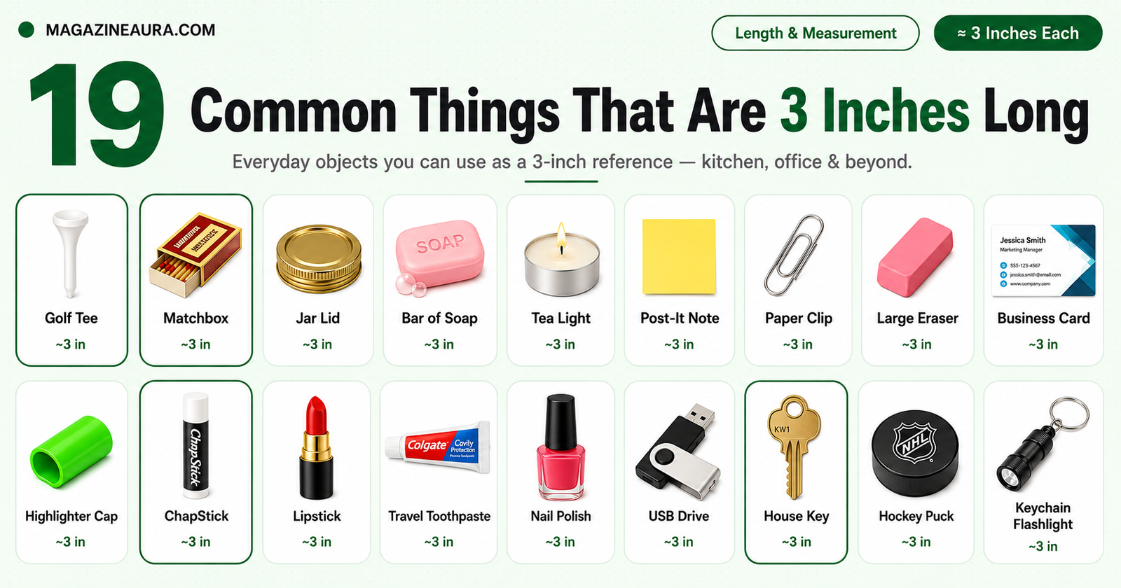 19 Common Things That Are 3 Inches Long (With Real-Life Examples)