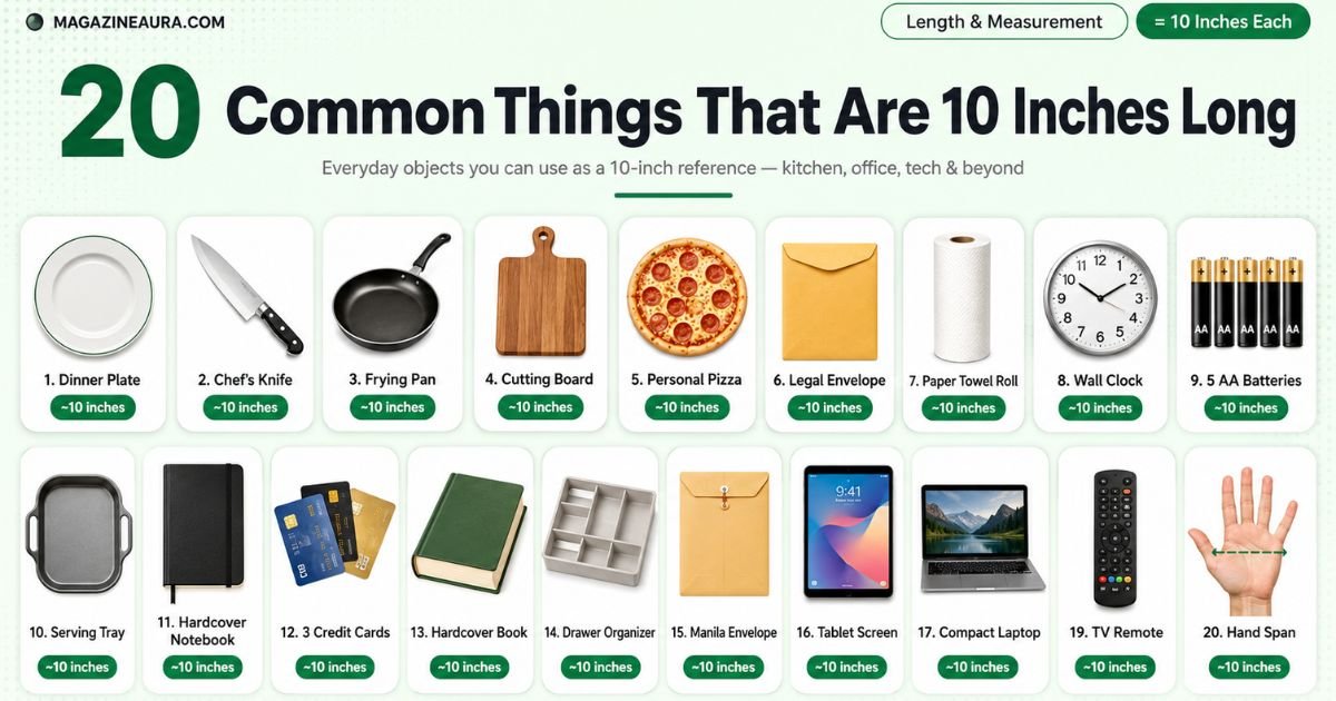 20 Common Things That Are 10 Inches Long (With Real-Life Examples)