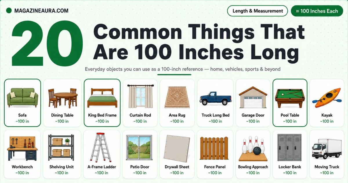 20 Common Things That Are 100 Inches Long (With Real-Life Examples)