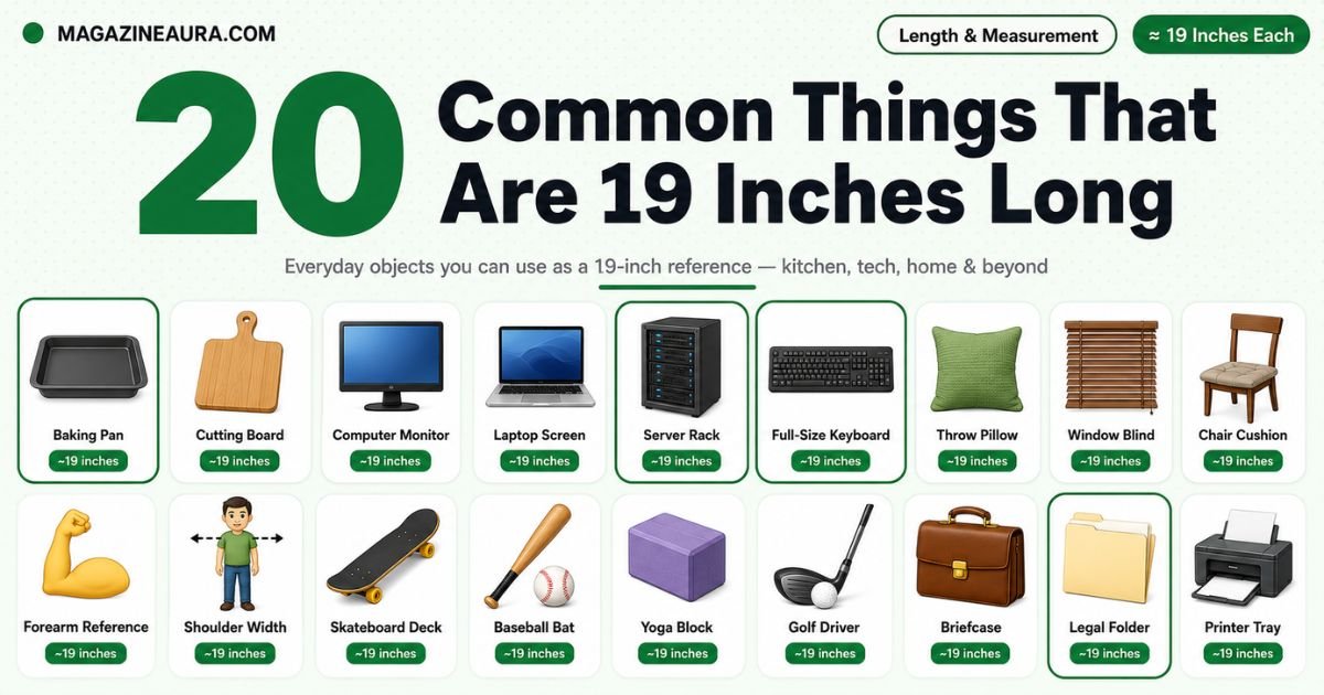 20 Common Things That Are 19 Inches Long (With Real-Life Examples)