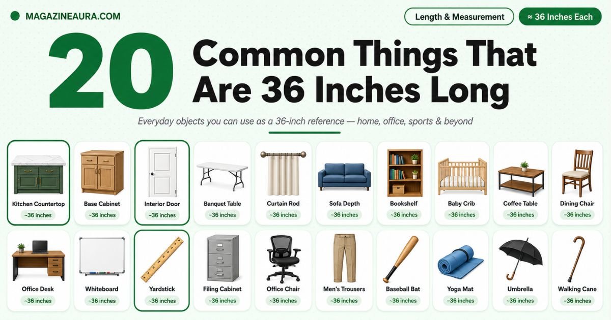 20 Common Things That Are 36 Inches Long (With Real-Life Examples)