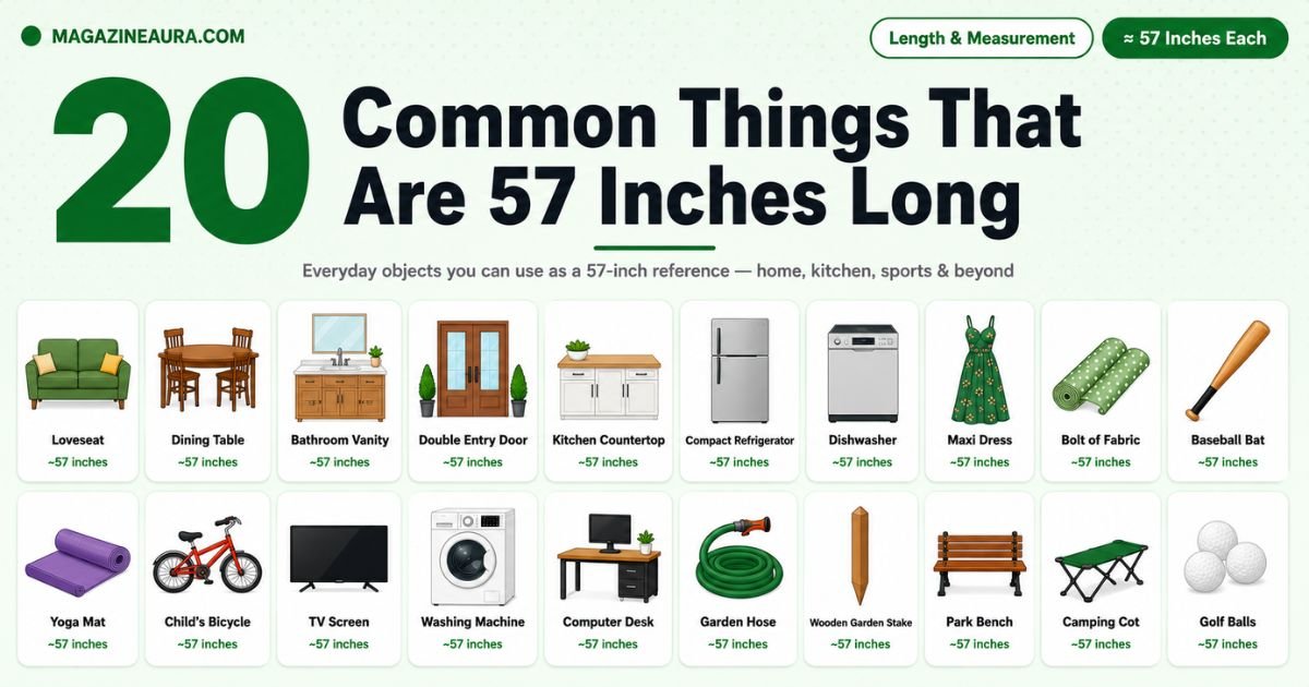 20 Common Things That Are 57 Inches Long (With Real-Life Examples)