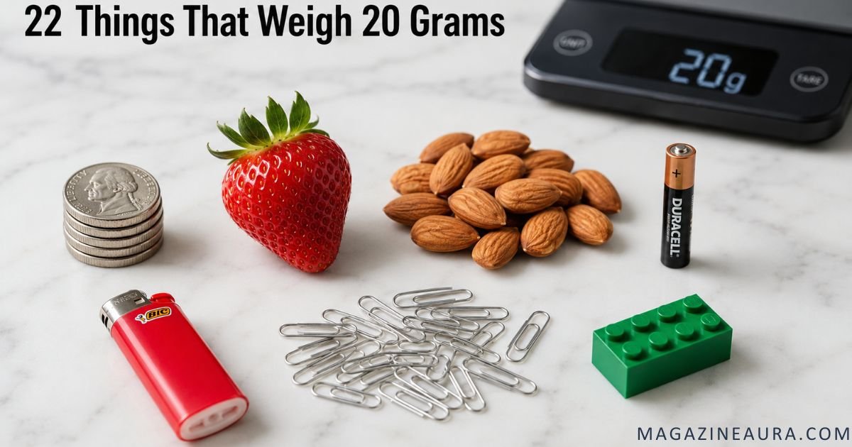 22 Common Things That Weigh 20 Grams Everyday Objects You Already Own