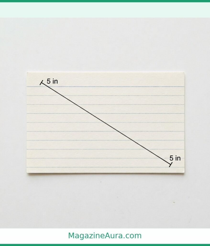 3×5 Index Card 5 inches