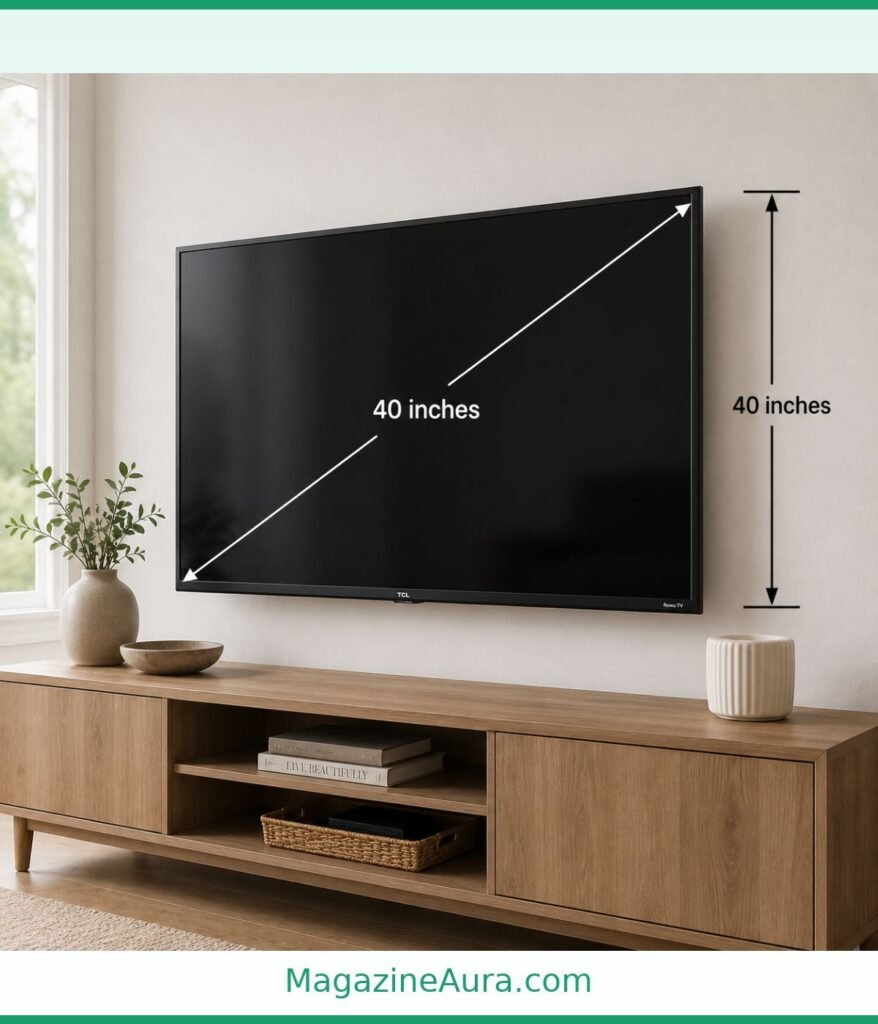 40-Inch Flat-Screen TV 40 inches