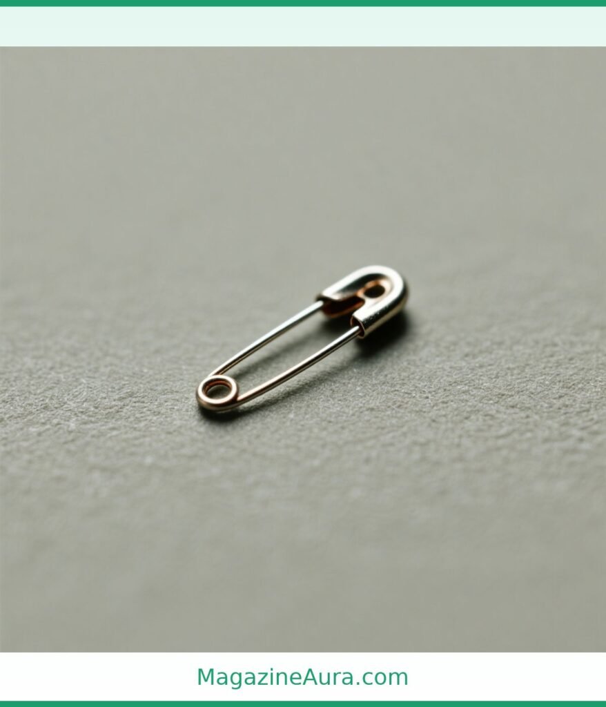 A Small Safety Pin Weigh 1 Gram