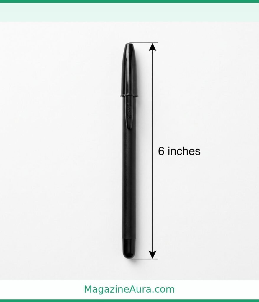 Ballpoint Pen (capped) 6 inches