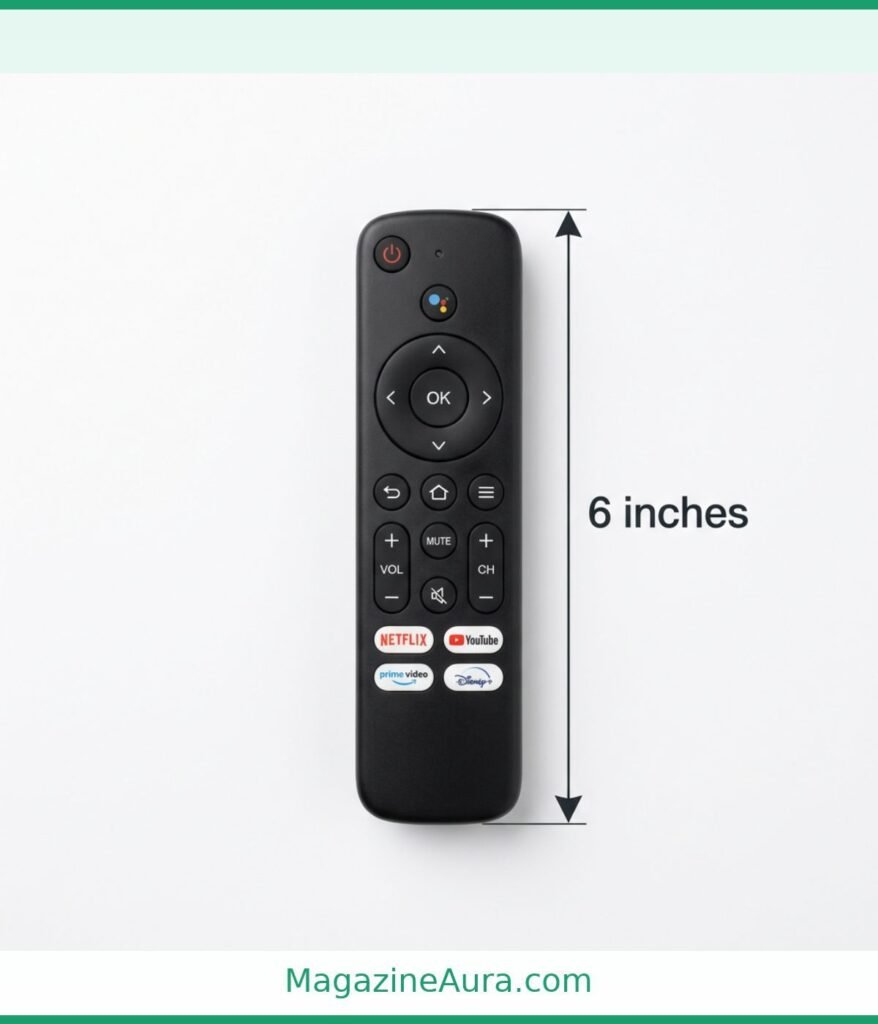 Compact TV Remote 6 inches