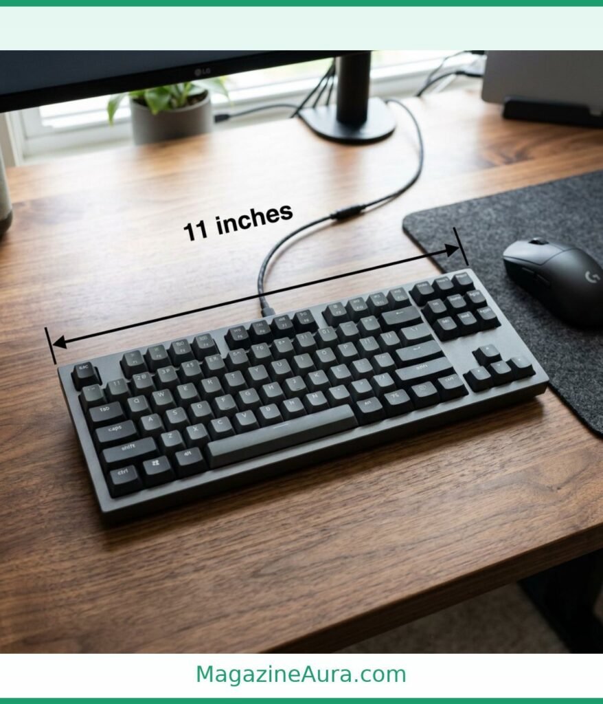 Compact Tenkeyless Keyboard (Width) 11 Inches