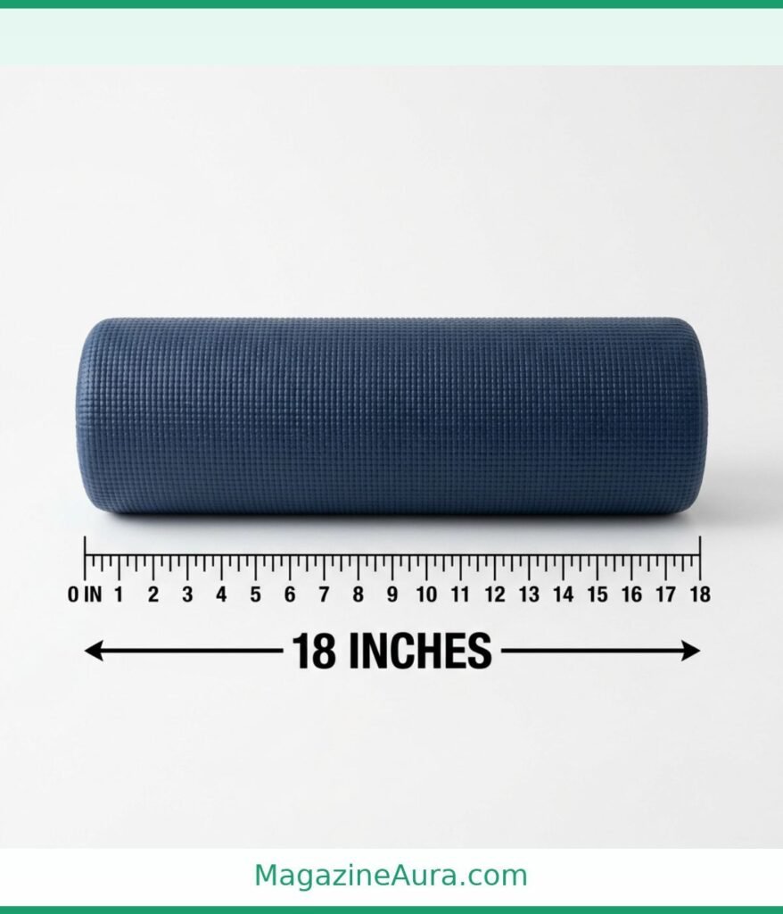 Compact Yoga Foam Roller 18 inches)