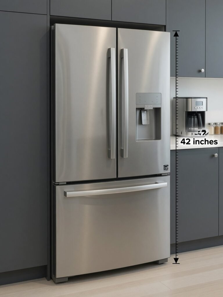 Counter-Depth Refrigerator Height – 42 inches
