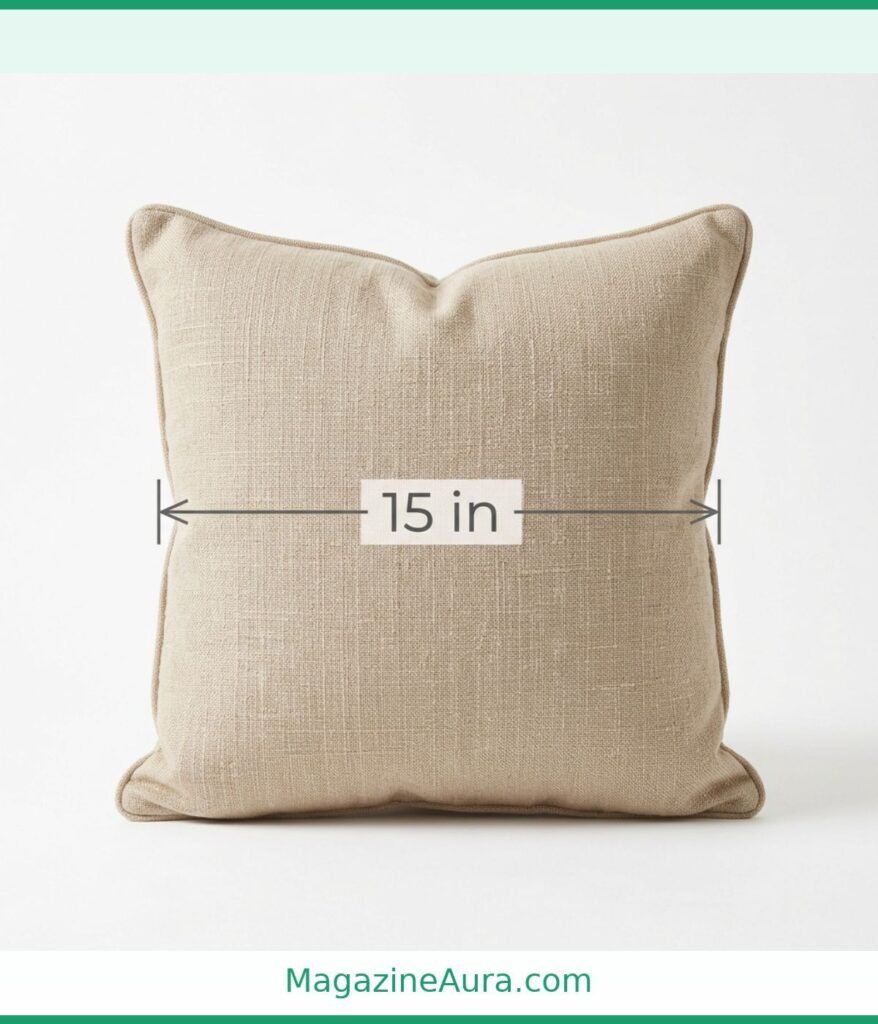 Decorative Throw Pillow (15×15 Inches)