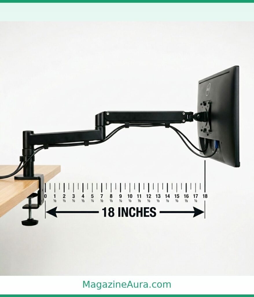 Desk Monitor Arm Extension 18 inches)