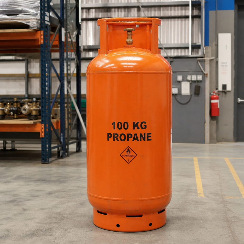 Full Industrial Propane Gas Cylinder – 100 kg