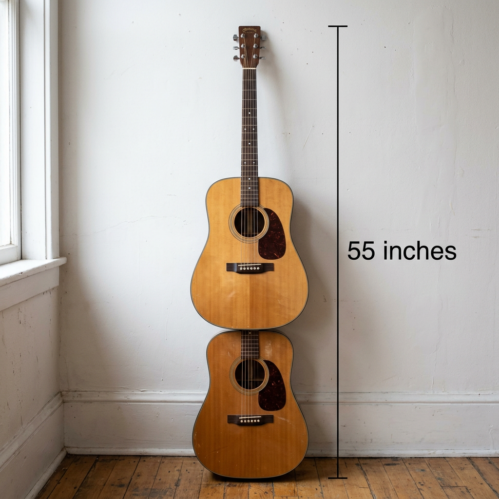 Full-Size Acoustic Guitar (One and a Half Lengths) – 55 inches