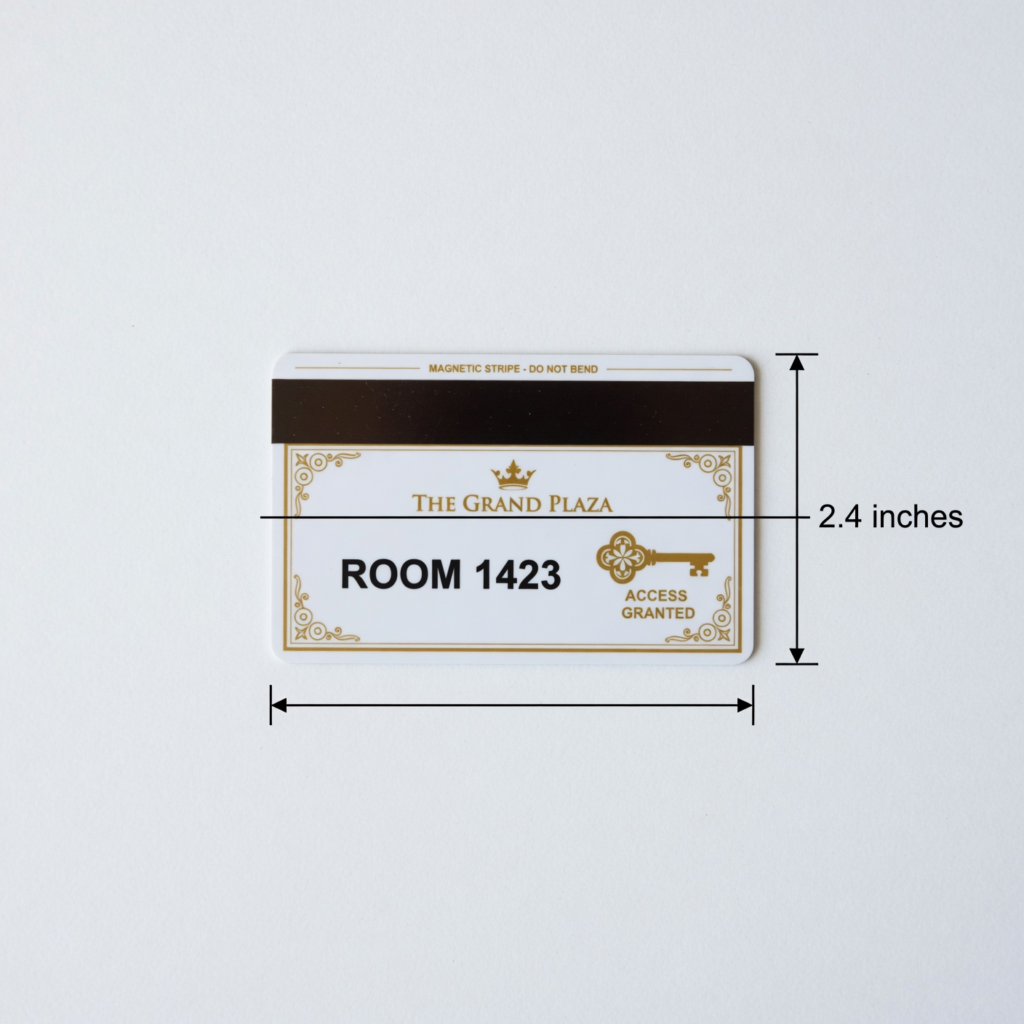 Hotel Room Key Card 2.4 inches