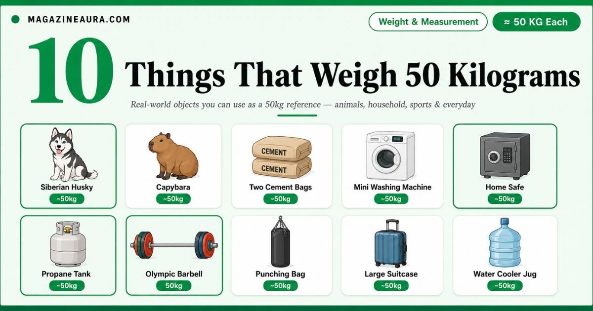 How Heavy Is 50kg? 10 Things That Match It Perfectly in 2026