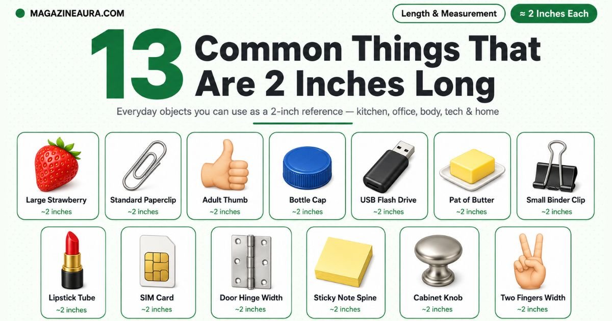How Long Is 2 Inches? 13 Common Things That Are 2 Inches Long