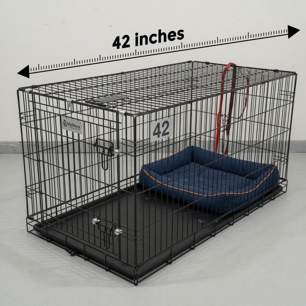 Large Dog Crate Length – 42 inches
