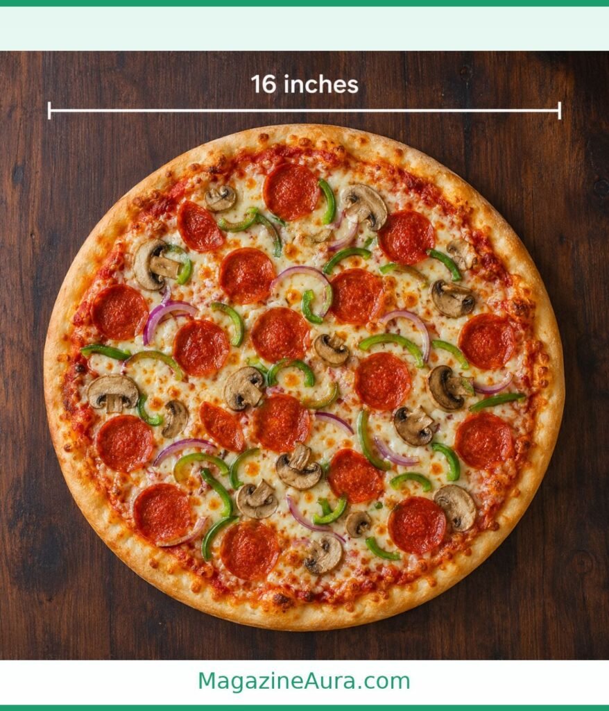 Large Pizza (Diameter) 16 inches