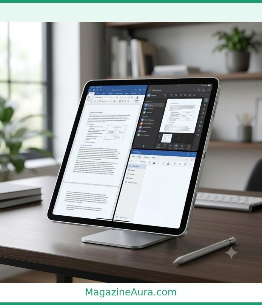 Large Tablet Screen Diagonal 10 inches long