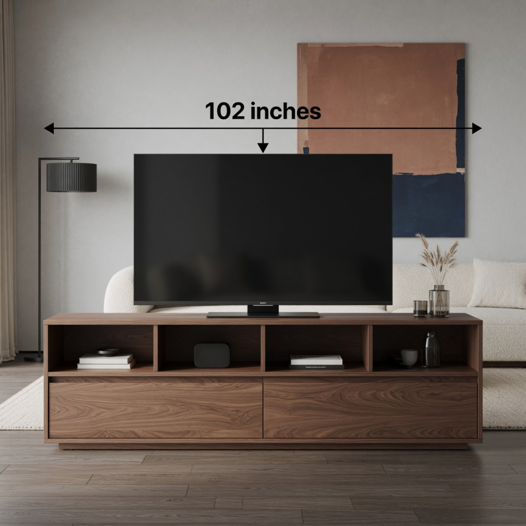 Modern TV Stand ／ Media Console – 102 inches