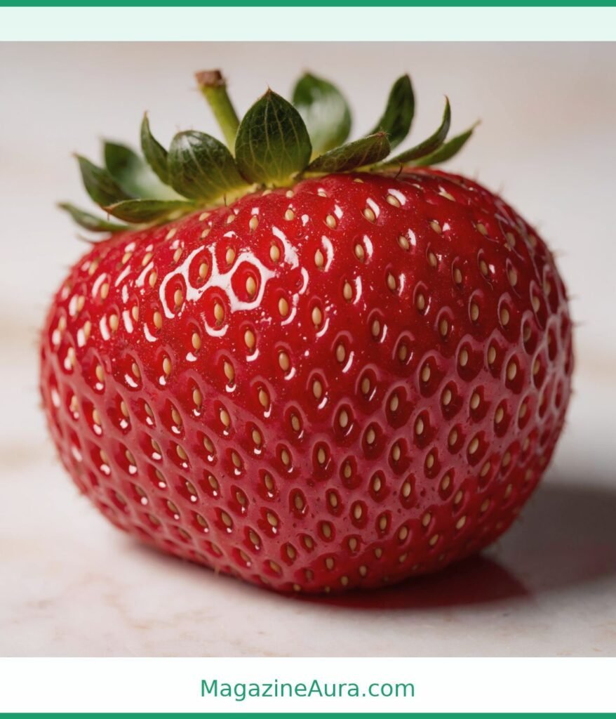 One Large Fresh Strawberry Weigh 20 Grams