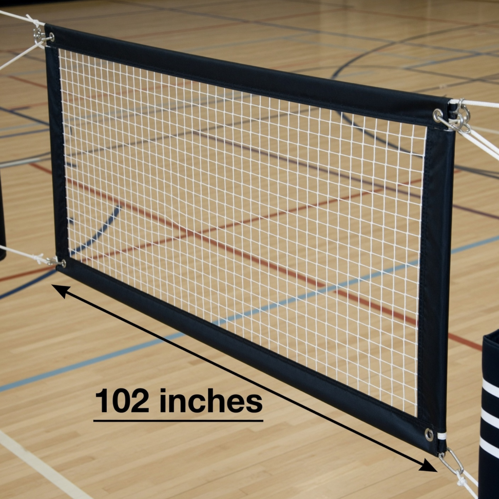 Regulation Volleyball Net Width – 102 inches