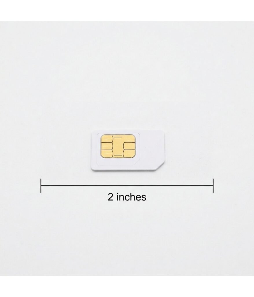 SIM Card (Long Side) 2 inches