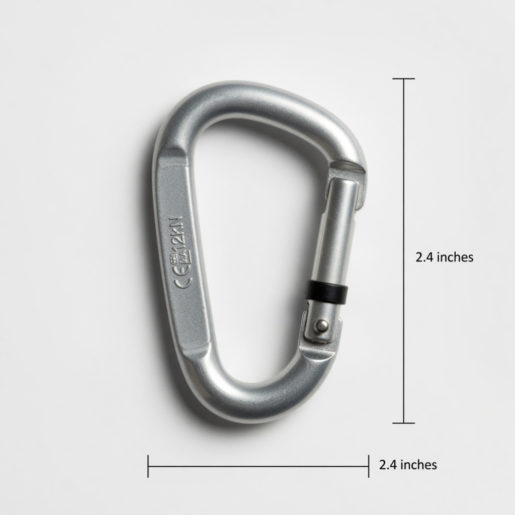 Small Aluminum Carabiner Clip 2.4 inches