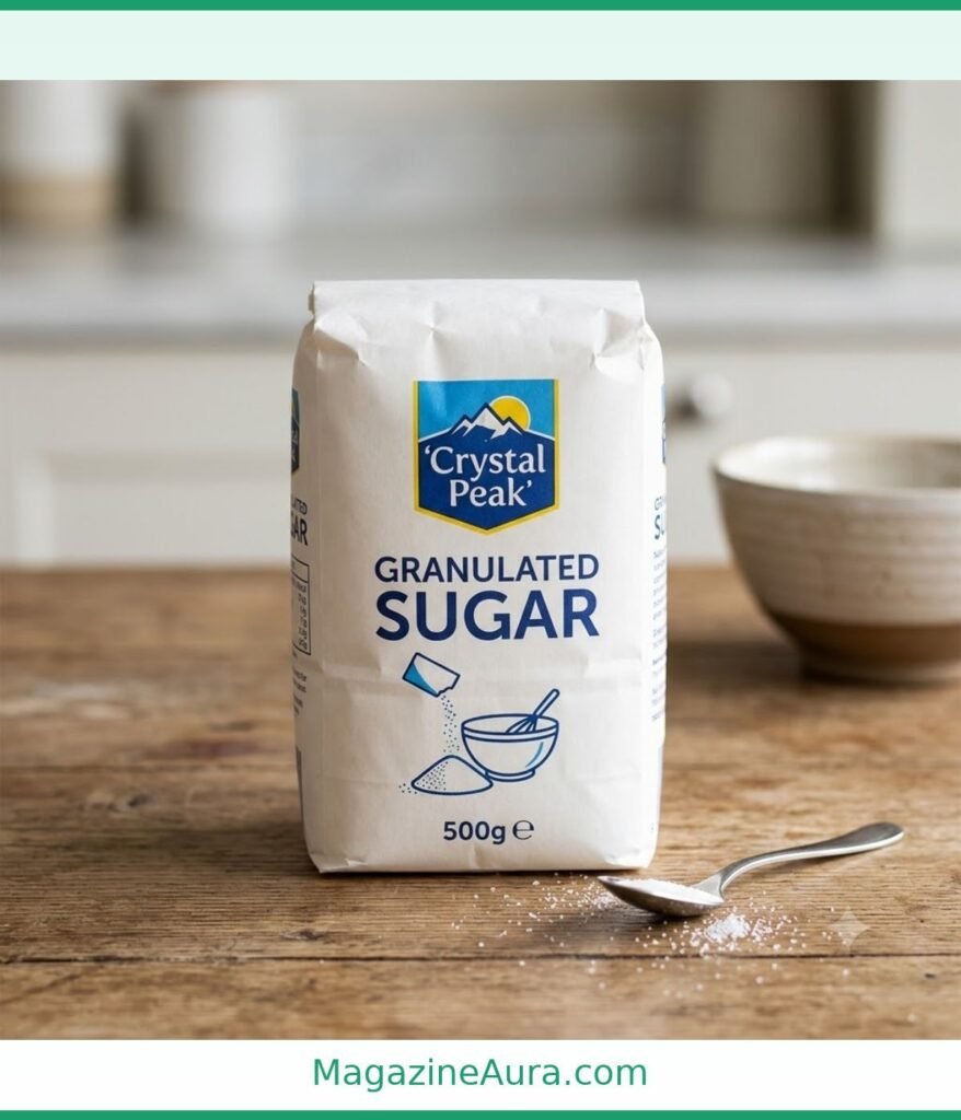 Small Bag of Granulated Sugar Weigh 500 Grams