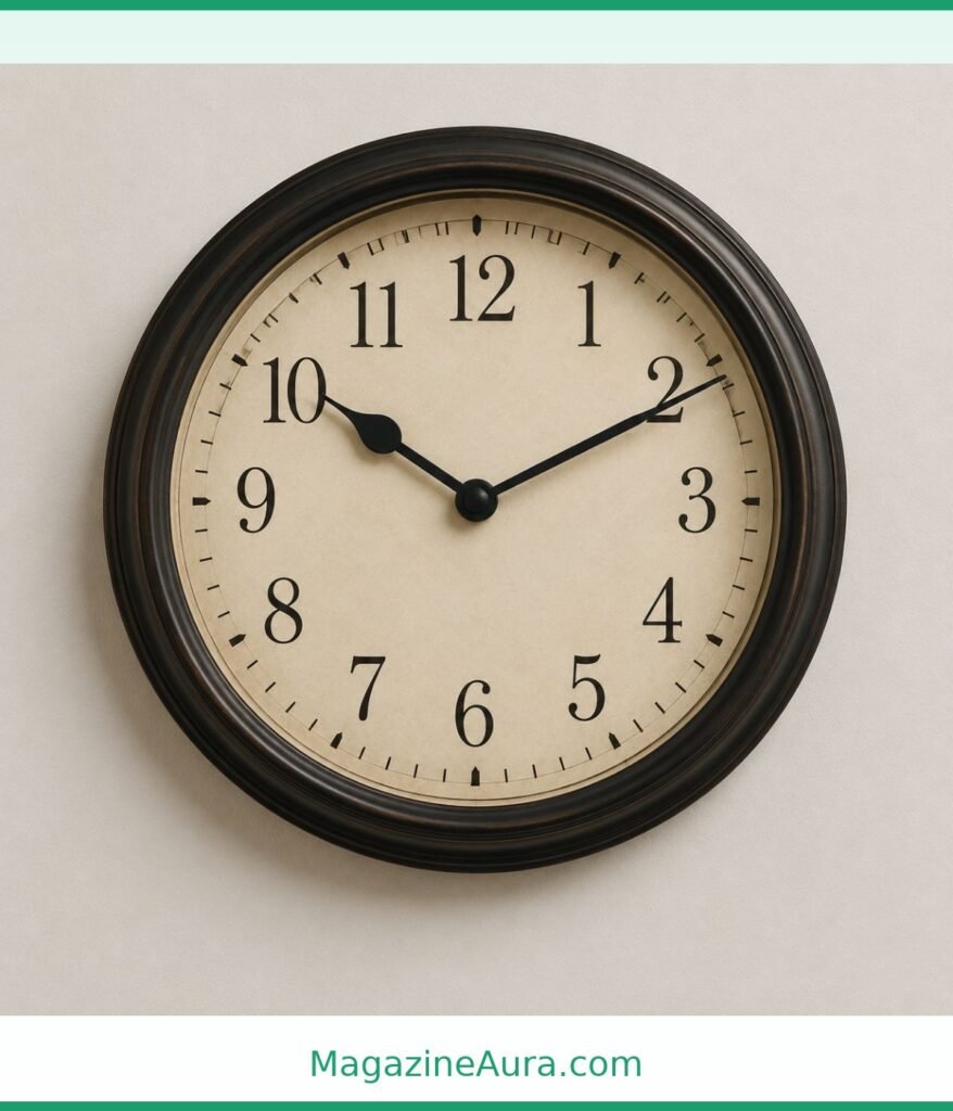 Small Decorative Wall Clock 10 inches long