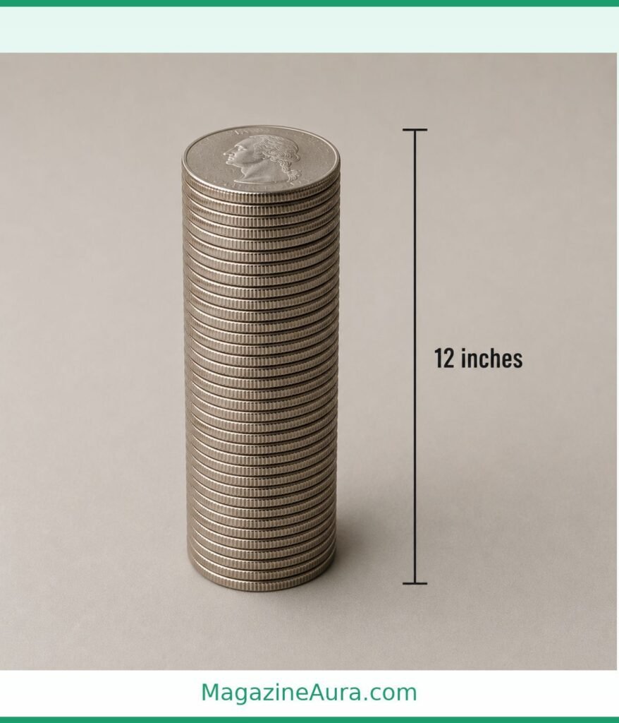 Stack of 175 U.S. Quarters