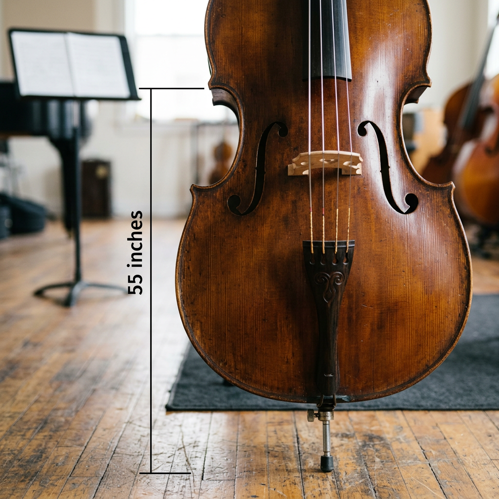 Standard Upright Bass Lower Body Half – 55 inches