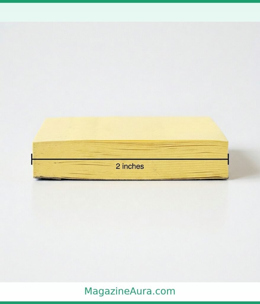 Sticky Note Spine Width 2 inches