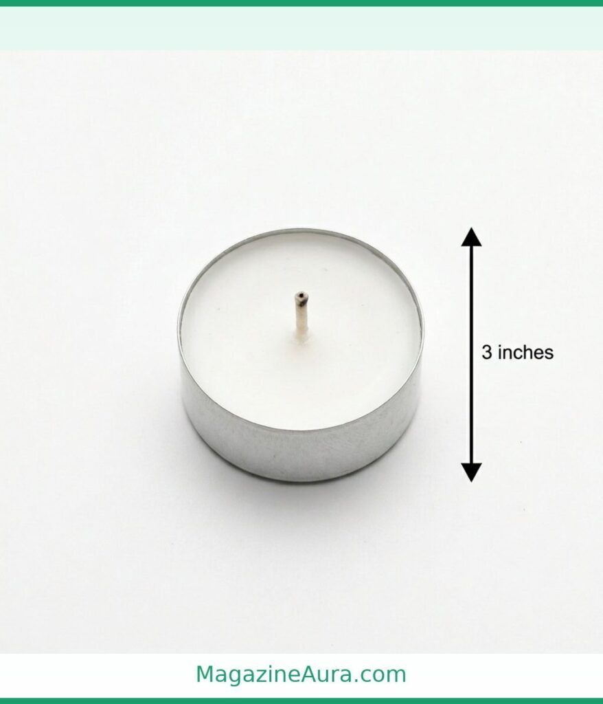 Tea Light Candle (Diameter) 3 Inches