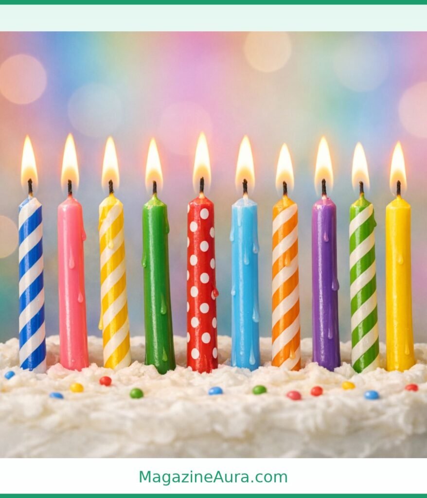 Ten Birthday Candles Weigh 10 Grams