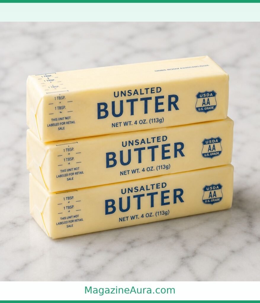 Three Sticks of Butter Weigh 300 Grams