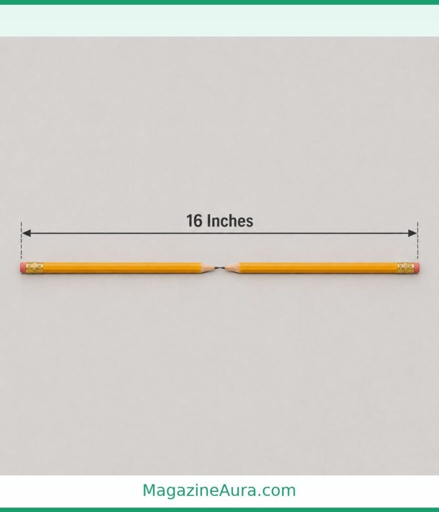 Two Standard Pencils End to End