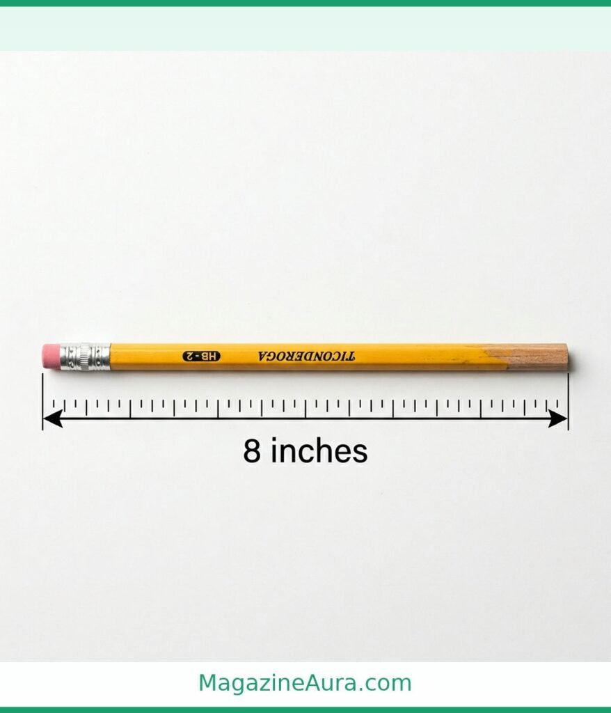 Unsharpened Wooden Pencil 8 Inches