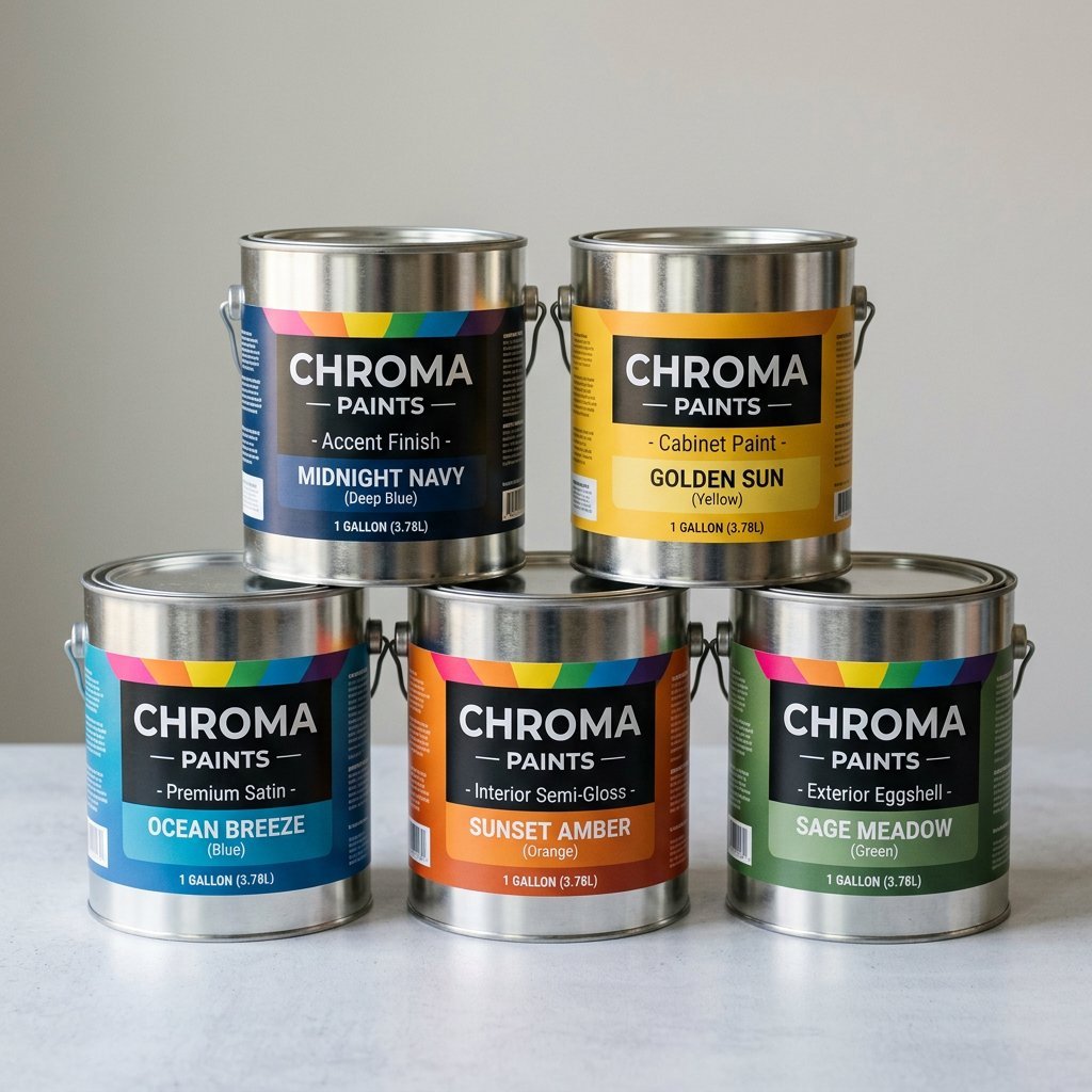 five gallons of paint 25kg